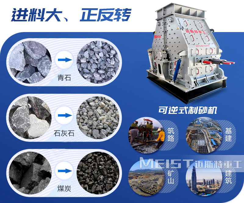 可逆式製砂機性能優勢